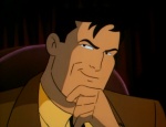 Bruce Wayne, moins sceptique en fin d'épisode.